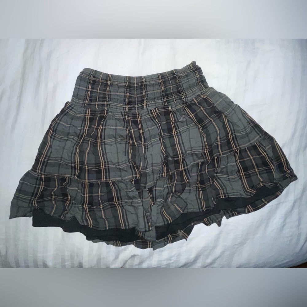 Self love mini skirt- plaid